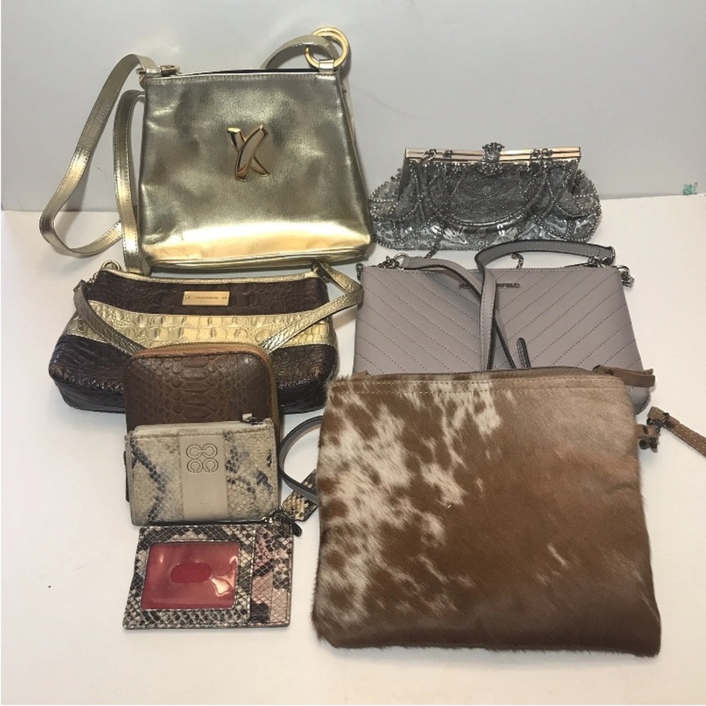Lot of Designer Women’s Purses Coach Brahmin Myra Lagerfeld Paloma Picasso SEE